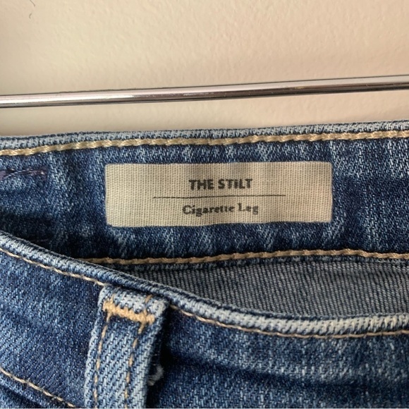 [Adriano Goldschmied] Medium Wash Low Rise The Silt Cigarette Leg Denim Jeans - Picture 3 of 10